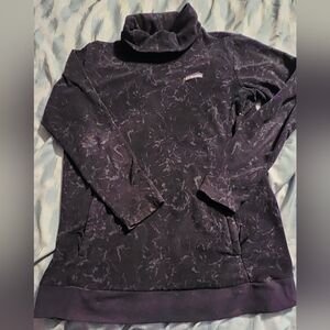 Columbia Women's Ali Peak Fleece Tunic,‎ Black/Brush Floral Print Size XL